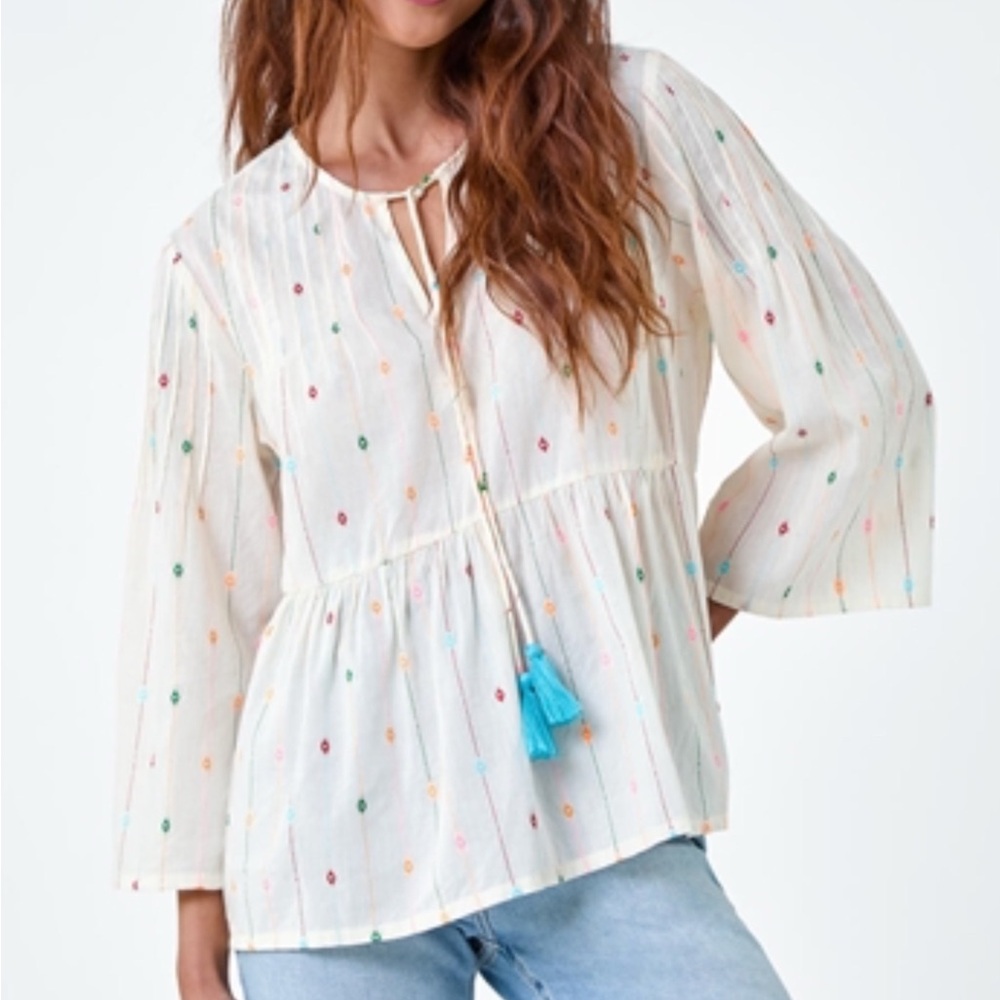 ANTHROPOLOGIE $68 MSRP BOHO FALL TOP